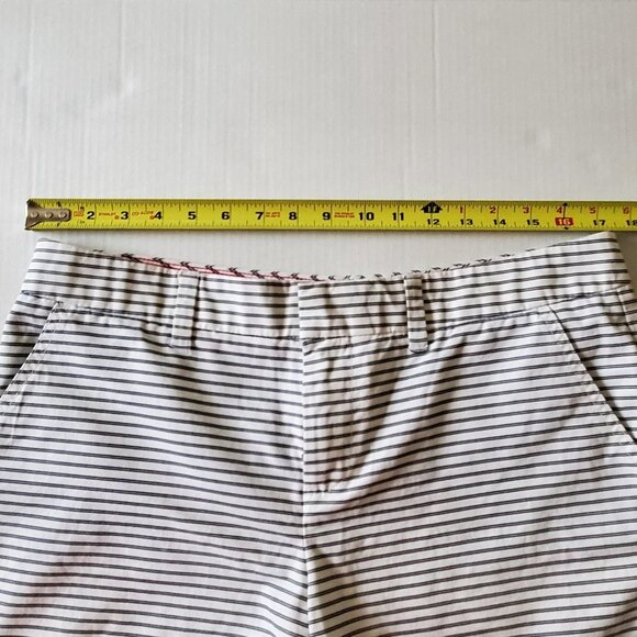 Tommy Hilfiger Women White Navy Nautical Stripped Preppy Shorts Medium - Picture 11 of 11